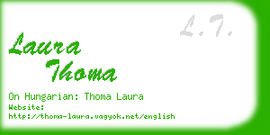 laura thoma business card